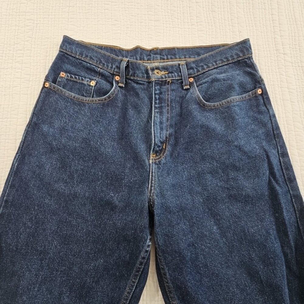 Vintage Polo Jeans Company Men's 34x34 Dark Wash Relaxed Fit EUC LN 100% Cotton - Picture 8 of 16